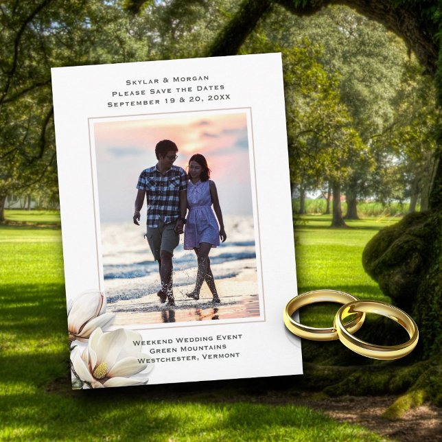 Save The Date Enregistrer la date Southern Magnolia (Créateur téléchargé)