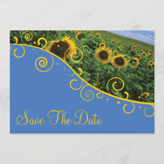 Save The Date Enregistrer La Date - Tournesols