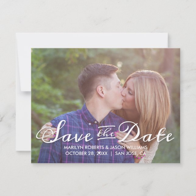 Save The Date Enregistrer la photo de date (Devant)