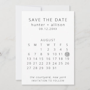 Save The Date Enregistrer Le Calendrier Date