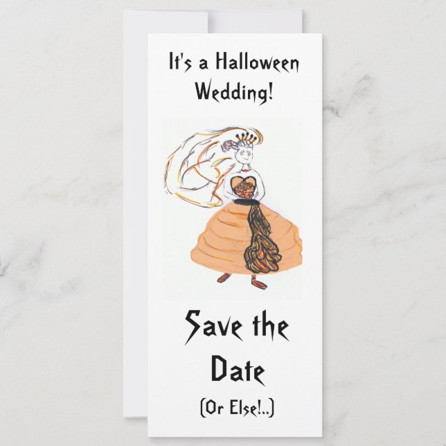 Save The Date Enregistrer le Mariage Date/Halloween (Devant)