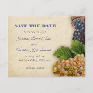 Save The Date Enregistrer le Mariage de la vinerie de destinatio