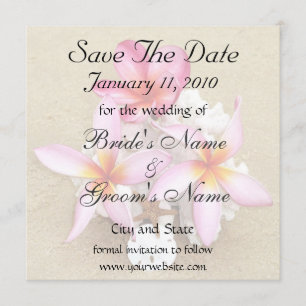 Save The Date Enregistrer le Mariage Tropical Date