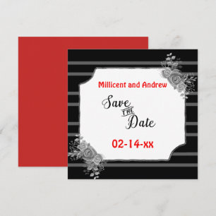 Save The Date Enregistrer le texte personnalisé Texte noir et bl