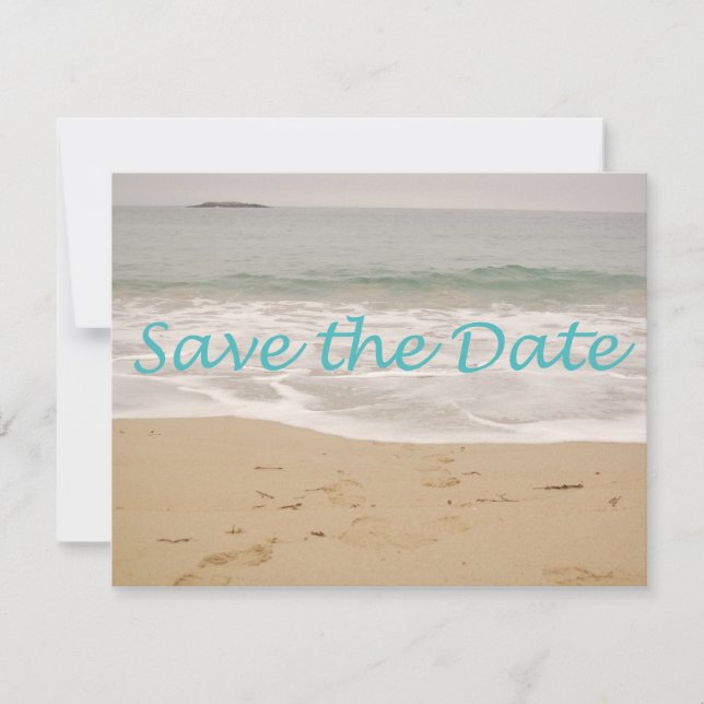 Save The Date Enregistrer l'image Date Sand Beach (Devant)
