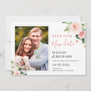 Save The Date Enregistrer notre nouvelle date Elegant Blush Pink