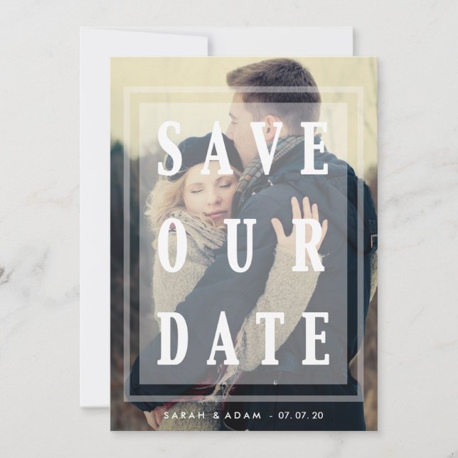 Save The Date Enregistrer notre superposition de date | Enregist (Devant)