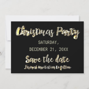 Save The Date Enregistrez la date de la fête de Noël au script o