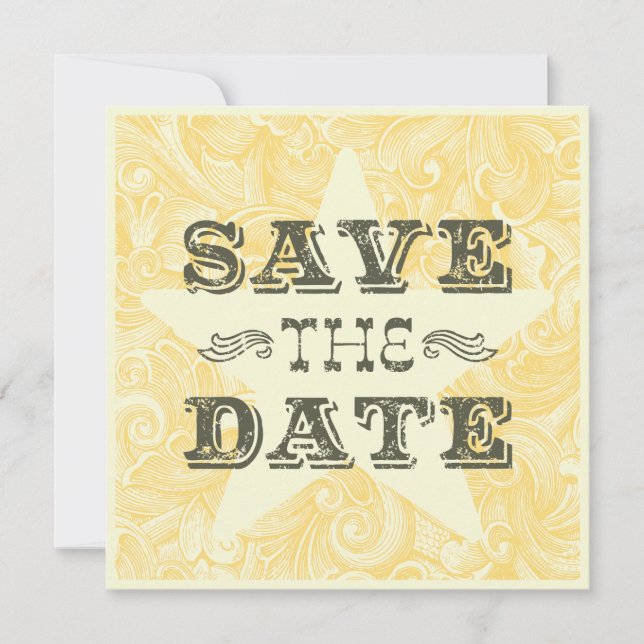 Save The Date Enregistrez la date de l'Ouest (recto-verso) (Devant)