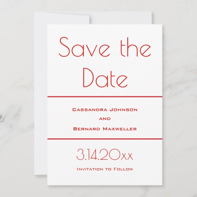 Save The Date Ensemble de Mariages non éloping | Enregistrer la  (Devant)