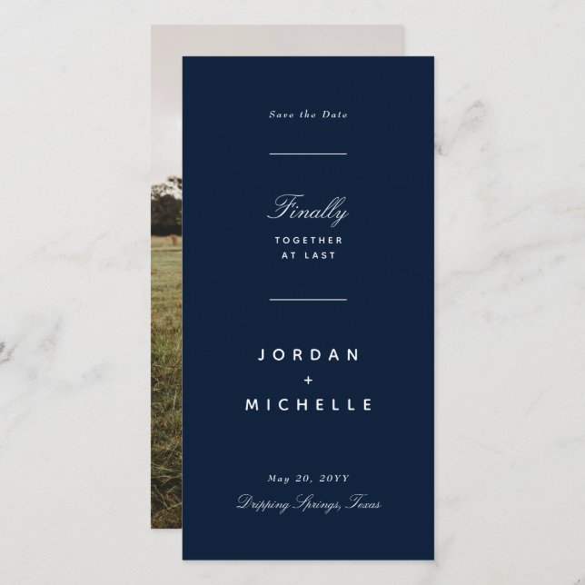 Save The Date Ensemble Enfin Enregistrer La Date (Devant / Derrière)