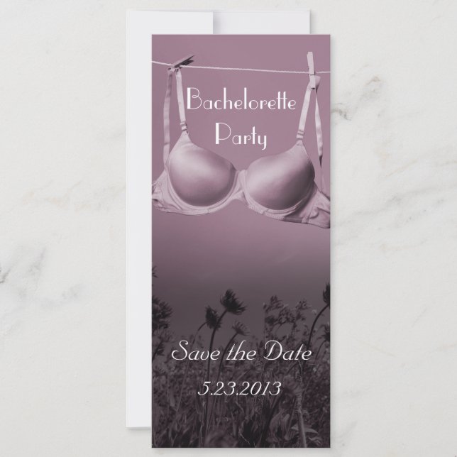 Save The Date Enterrement de vie de jeune fille (Devant)