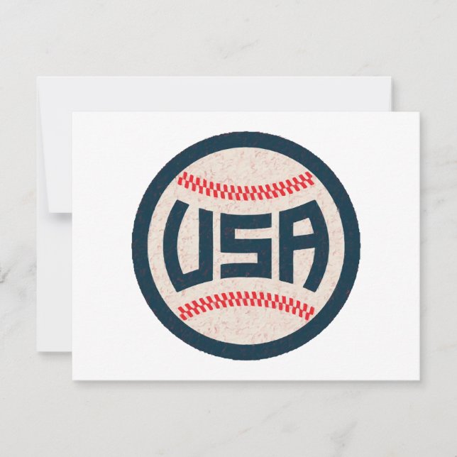Save The Date Équipe de baseball USA (Devant)