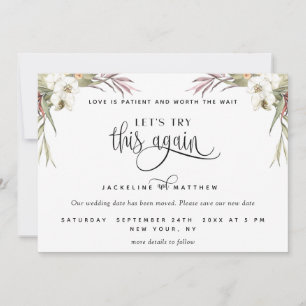 Save The Date Essayons de nouveau, Feuilles de palmiers tropicau