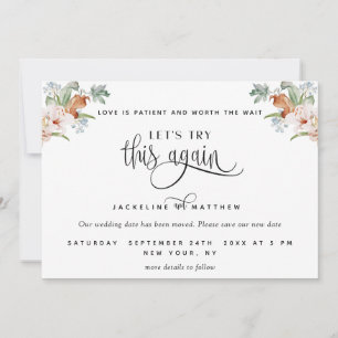 Save The Date Essayons de nouveau, l'amour est des tons de terre