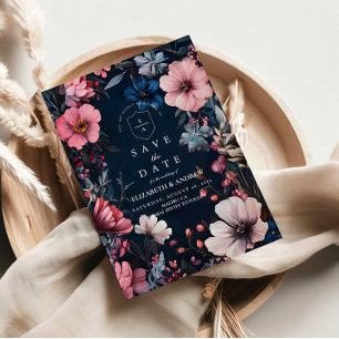 Save The Date Esthétique Mariage Goth vintage