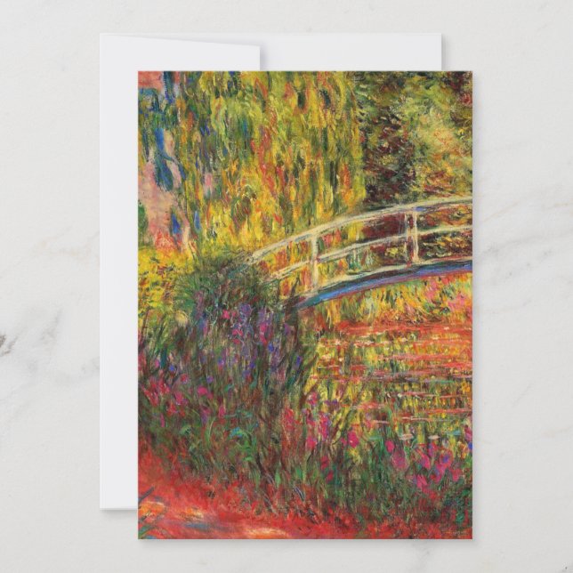 Save The Date Étang de nénuphars et iris aquatiques de Monet (Devant)
