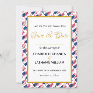 Save The Date ÉTATS-UNIS AMÉRIQUE Mariage Chrétien Coutume Céléb