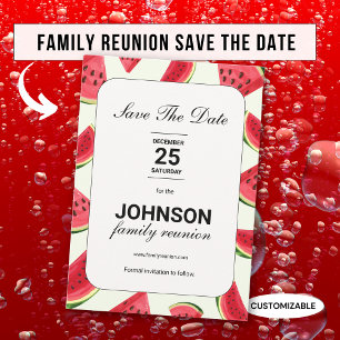 Save The Date Eté Watermelon Thème Réunion Famille