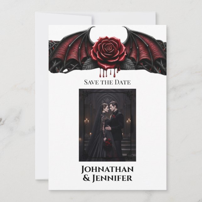Save The Date Eternal Night Gothic Vampire Wedding Dark Romance (Devant)