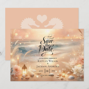 Save The Date Étincelle de bord de mer et rêves de coucher de so