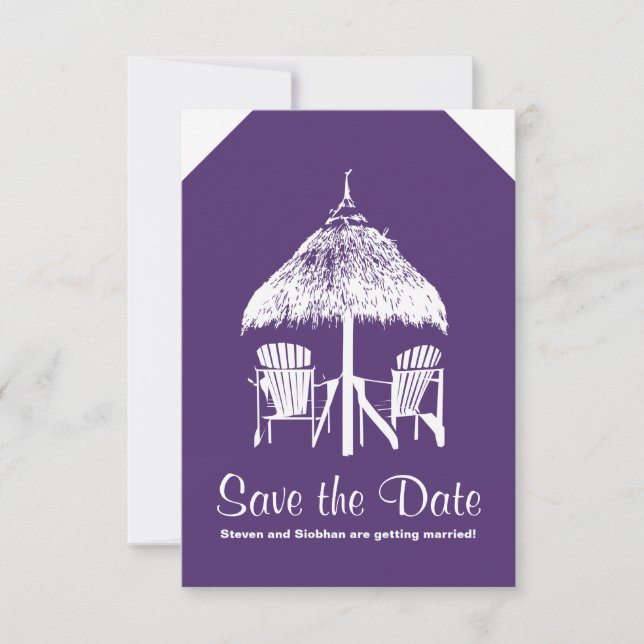 Save The Date Étiquette de bagages pour la Jamaïque (Devant)
