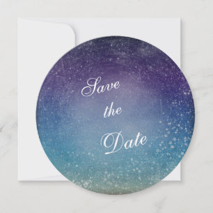 Save The Date Étoiles de mariage dans le ciel du soir Enregistre