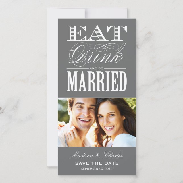 SAVE THE DATE & ÊTRE MARIÉ | ANNONCE DE SAUVEGARDE DE DATE (Devant)