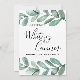 Save The Date Eucalyptus Enregistrer la Date