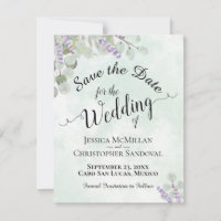 Eucalyptus rustique & Lavender Elegant Mariage de