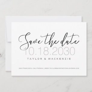 Save The Date Événement à ne pas manquer - Écriture minimale mod