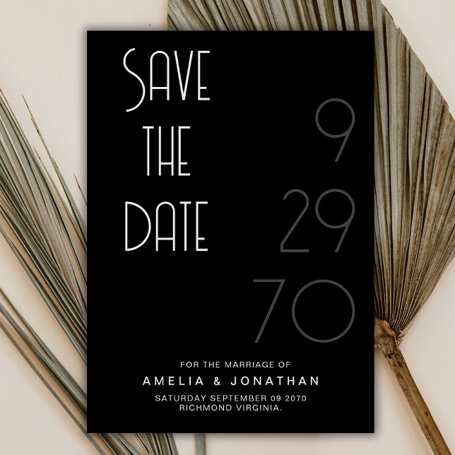 Save The Date Événement à retenir mariage simple minimal mat noi (Créateur téléchargé)