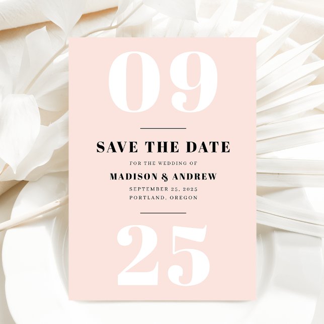 Save The Date Événement à retenir Typographie Gras Date de maria (Créateur téléchargé)