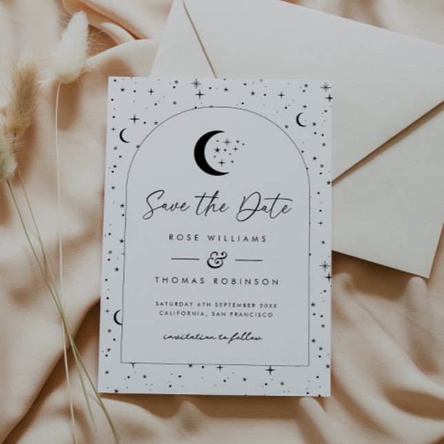 Save The Date Événement céleste arché à retenir la date (Zazzle Celestial Arched Save The Date )