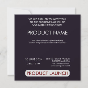 Save The Date Événement de lancement de produit personnalisable,