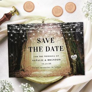 Save The Date Evermore   Forêt de fée enchantée   Mariage orange