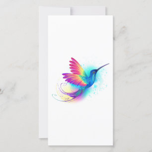 Save The Date Exotic Rainbow Hummingbird