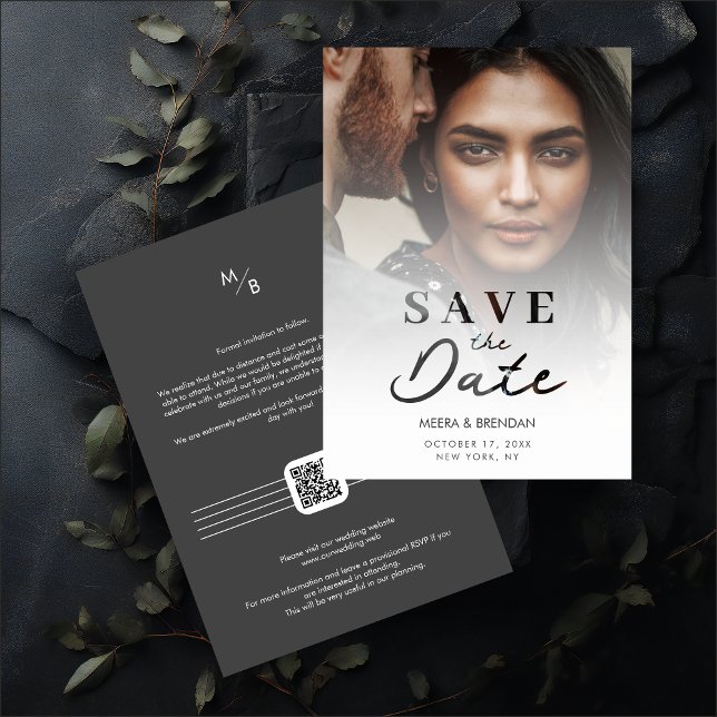 Save The Date Exquisite Romantic Translucent & Laser Cut Effect  (Exquisite Romantic Translucent & Laser Cut Effect Photo Save the Date Card with Envelope.)