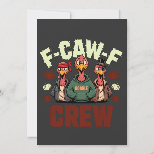 Save The Date F-Caw-F Crew - Caractéristiques des clés pour Than (Devant)