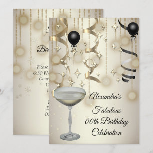 Save The Date Fabulous Champagne Lumières Sépia Fête