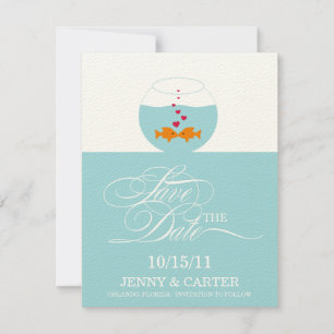 Save The Date Faire Annonce de Mariage de Poissons pour Sauvegar
