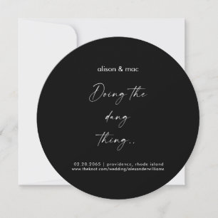 Save The Date Faire Dang Thing rond Mariage noir