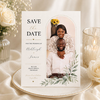 Save The Date Faire part de date de mariage avec photo de verdur