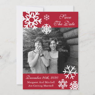 Save The Date Faire part de date de mariage avec plusieurs floco