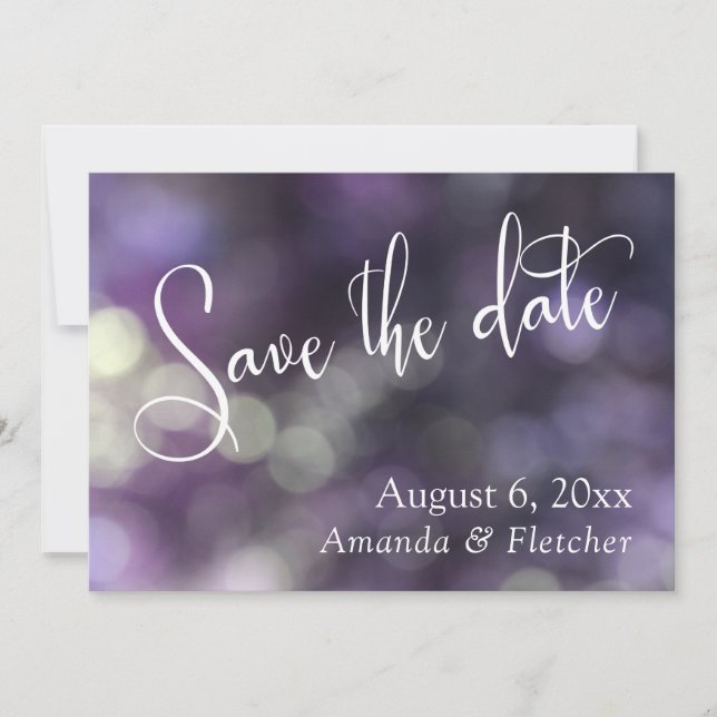 Save The Date Faire part de date de mariage, écriture moderne Bo (Devant)