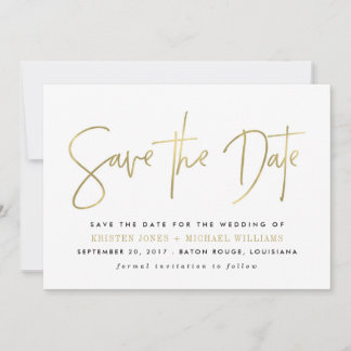 Save The Date Faire part de date de mariage moderne