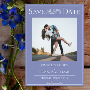 Save The Date Faire part de date de mariage moderne avec photo M