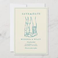 Faire part de date de sauvegarde photo moderne rus