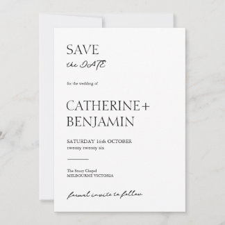 Save The Date Faire part de date qui respire le charme intempore