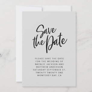 Save The Date Faire part de mariage à la date moderne script